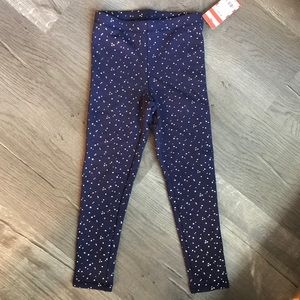 NWT Cat & Jack Navy Fleece-lined leggings
